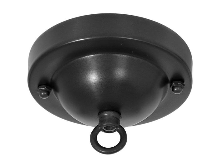 Deep Dome Shape Satin Black Canopy & hardware kit with matching finish