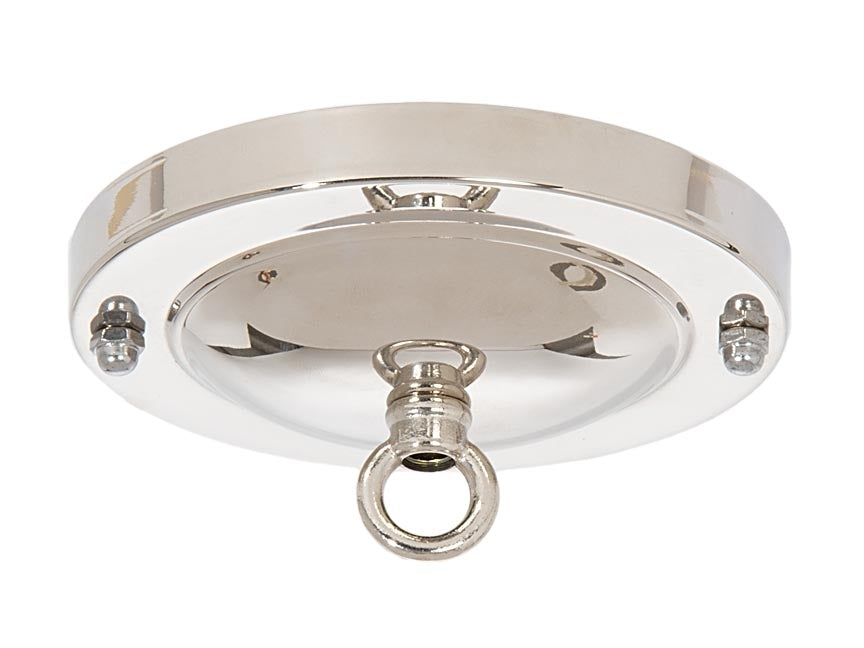 Shallow Dome Nickel Canopy & hardware kit with matching finish