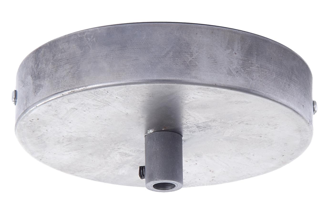 Single Port Lighting Fixture Canopy Kit in Unfinished Steel