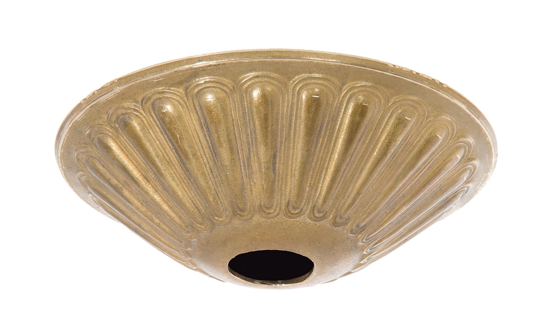 5-1/2 Inch Diameter Decorative Unfinished Brass Die Cast Canopy ...