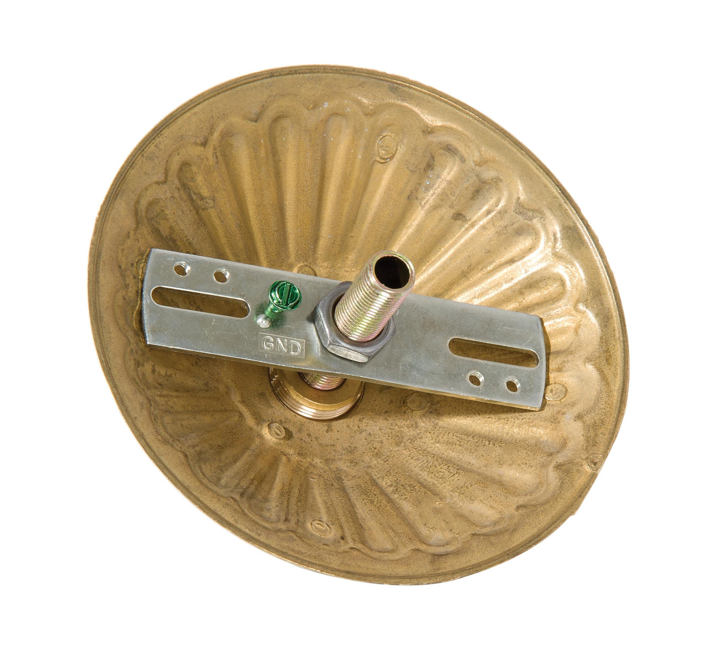 5-1/2 Inch Diameter Decorative Unfinished Brass Die Cast Canopy with ...