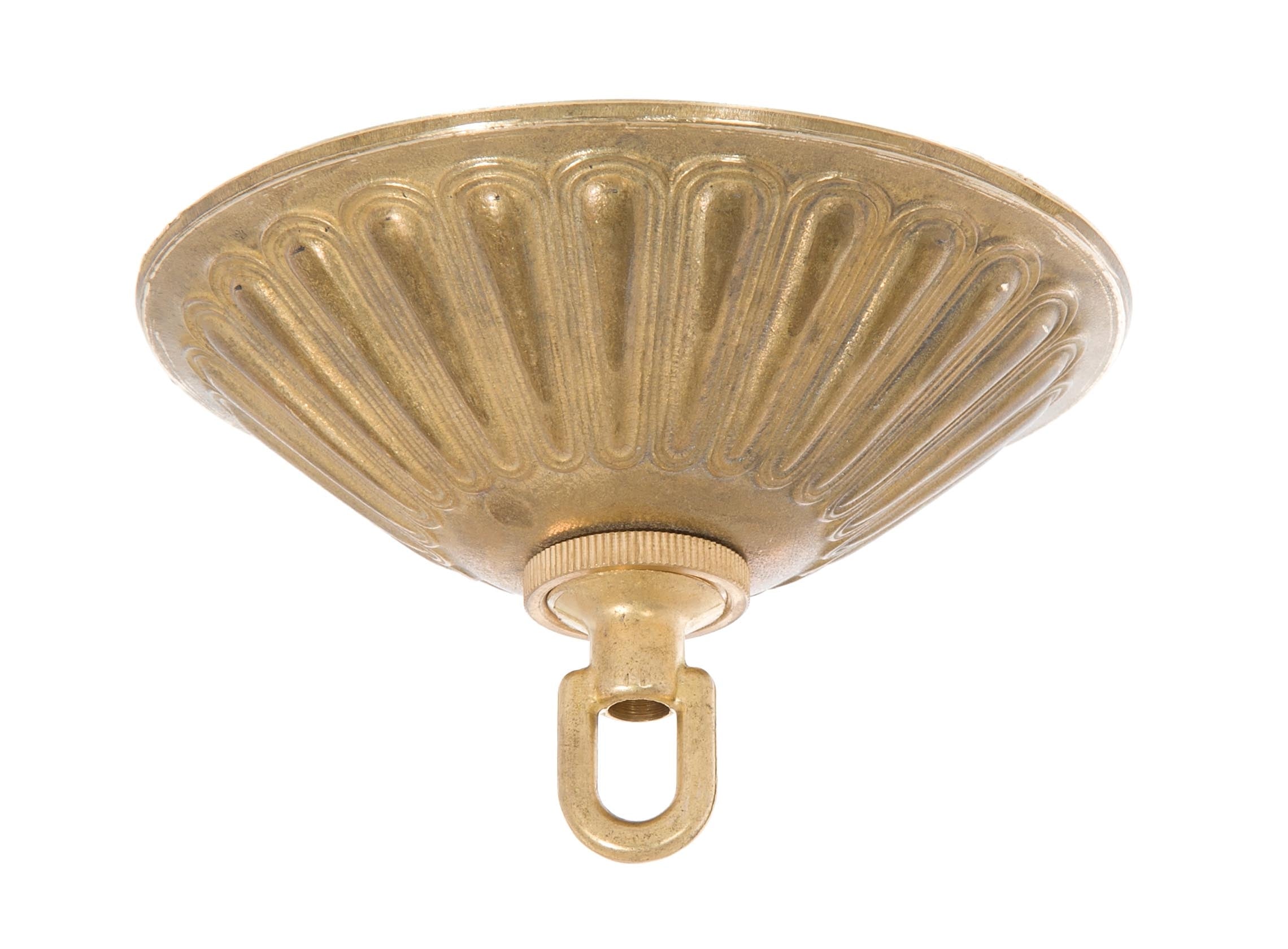5-1/2 Inch Diameter Decorative Unfinished Brass Die Cast Canopy with ...