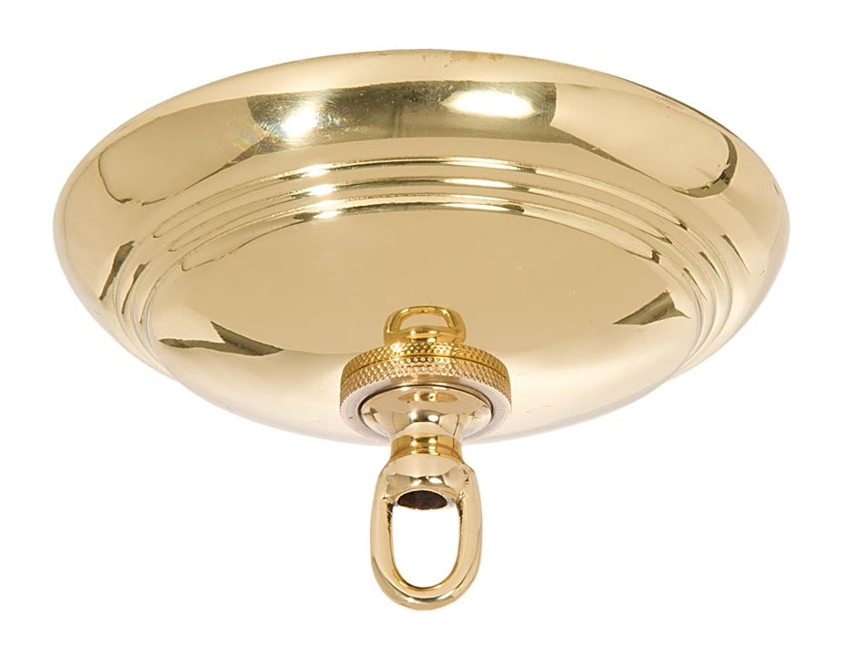 Polished and Lacquered Solid Spun Brass Ribbed Canopy Kits