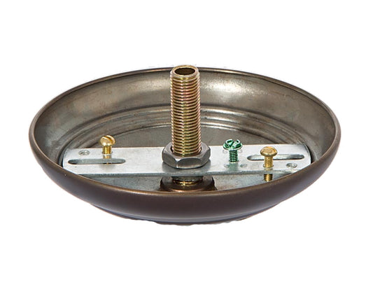 Antique Bronze Solid Spun Brass Ribbed Canopy Kits