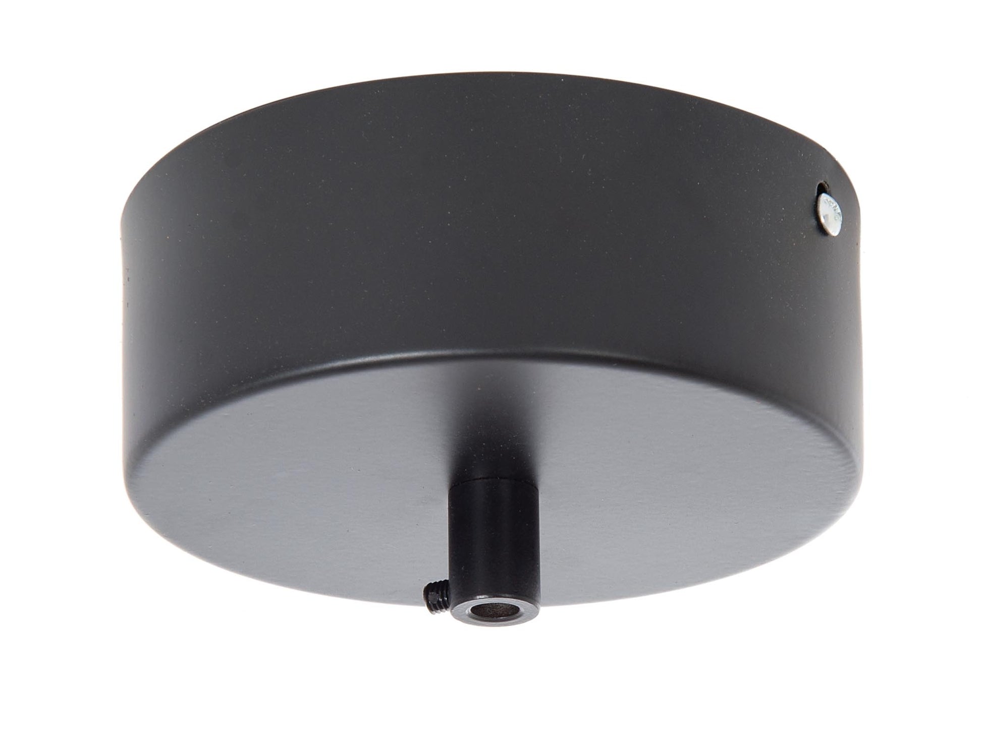 Satin Black Finish Pendant Canopy Kit To Mount LED Driver 5" wide by 2" tall