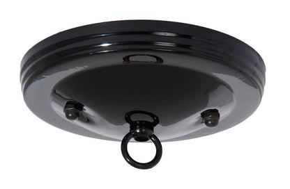5" Dia. Black Gloss Canopy & Hardware Kit, 1/8 IP Slip, Matching Finish