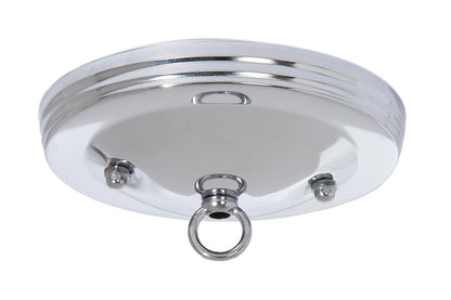 5" Dia. Chrome Plated Canopy & Hardware Kit, 1/8 IP Slip, Matching Finish