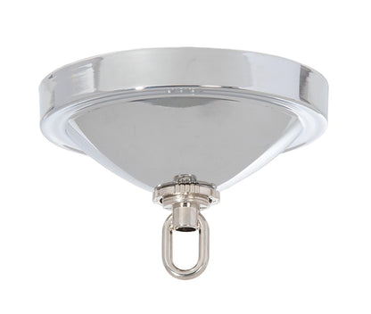 5 Inch Diameter Steel Chrome Plated Canopy with Hardware Kit