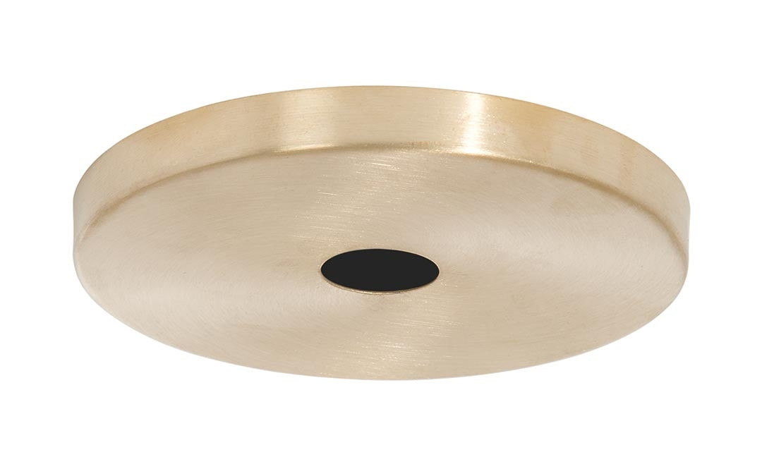 5-1/8 Inch Outside Diameter Unfinished Brass Modern Ceiling Canopy