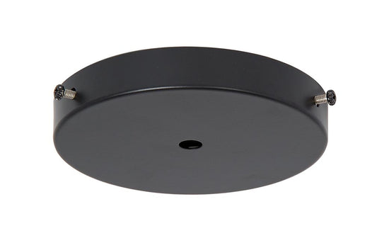 4-7/8 Inch Diameter Satin Black Finish Side Mounting Steel Canopy - Interior Hardware