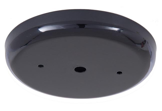 5 1/4 Inch Steel Ceiling Canopy with Black Finish
