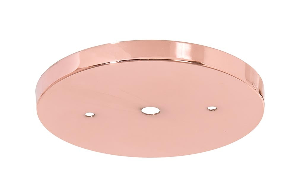 5-1/4 Inch Diameter Polished Copper Finish Steel Canopy, 1/8 IP