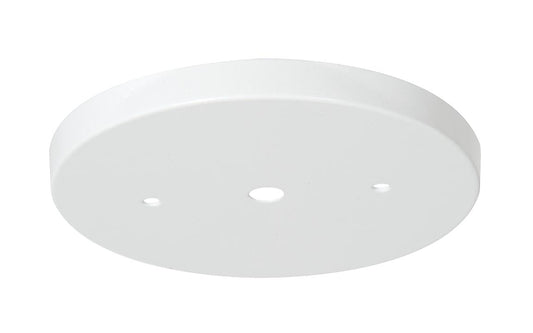  5-1/4 Inch Diameter Glossy White Finish Steel Canopy, 1/8 IP