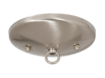 5" Satin Nickel Finish, Modern Shallow Design Fixture Canopy Kit