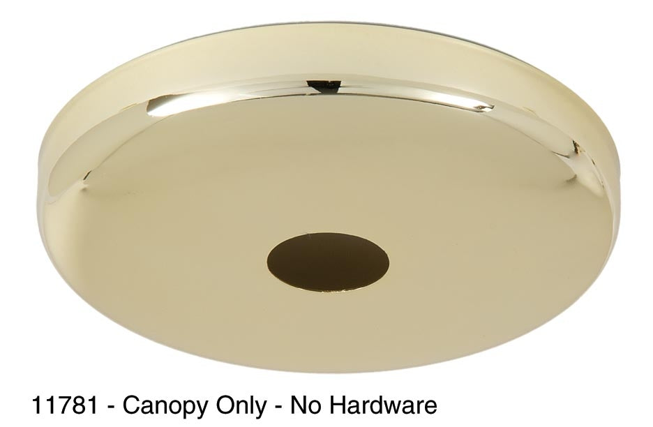Brass Plated Plain Rounded Ceiling Canopy Or Canopy Kit