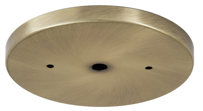 Antique Brass Finish, Modern Shallow Canopy Kit