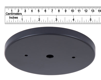 Black Modern Shallow Canopy Kit