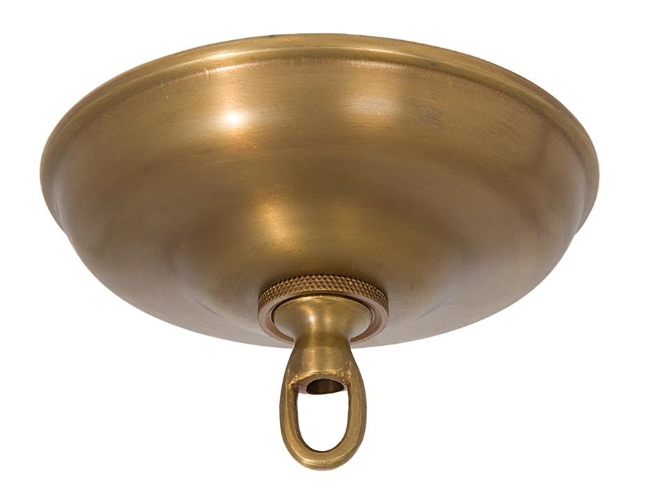 5 1/2 Inch Antique Brass Round Canopy