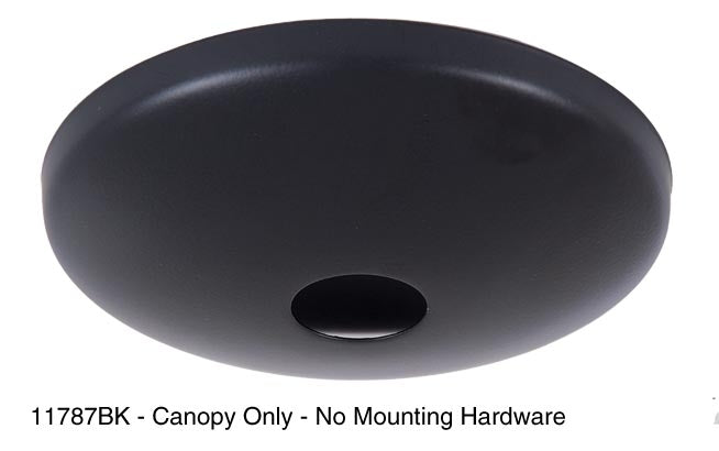 Black Finish, Modern Ceiling Canopy & Canopy Kit