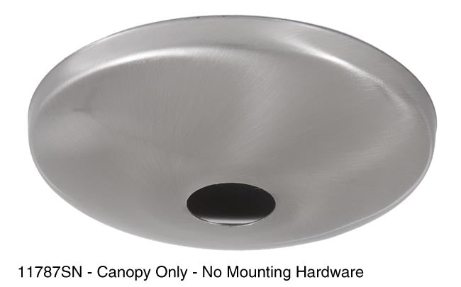 Satin Nickel Finish, Modern Ceiling Canopy & Canopy Kit