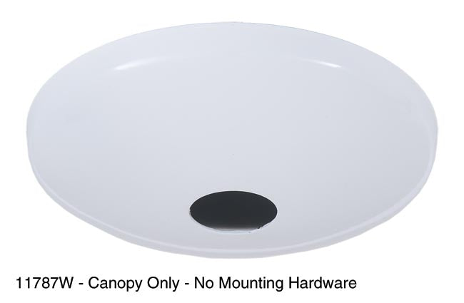White Finish, Modern Ceiling Canopy & Canopy Kit
