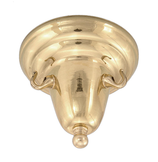 Brass Chain Drop Canopy for Pan Fixtures
