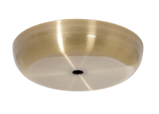 5-1/8 Inch Diameter Antique Brass Finish Steel Ceiling Canopy, 1/8IP Slip