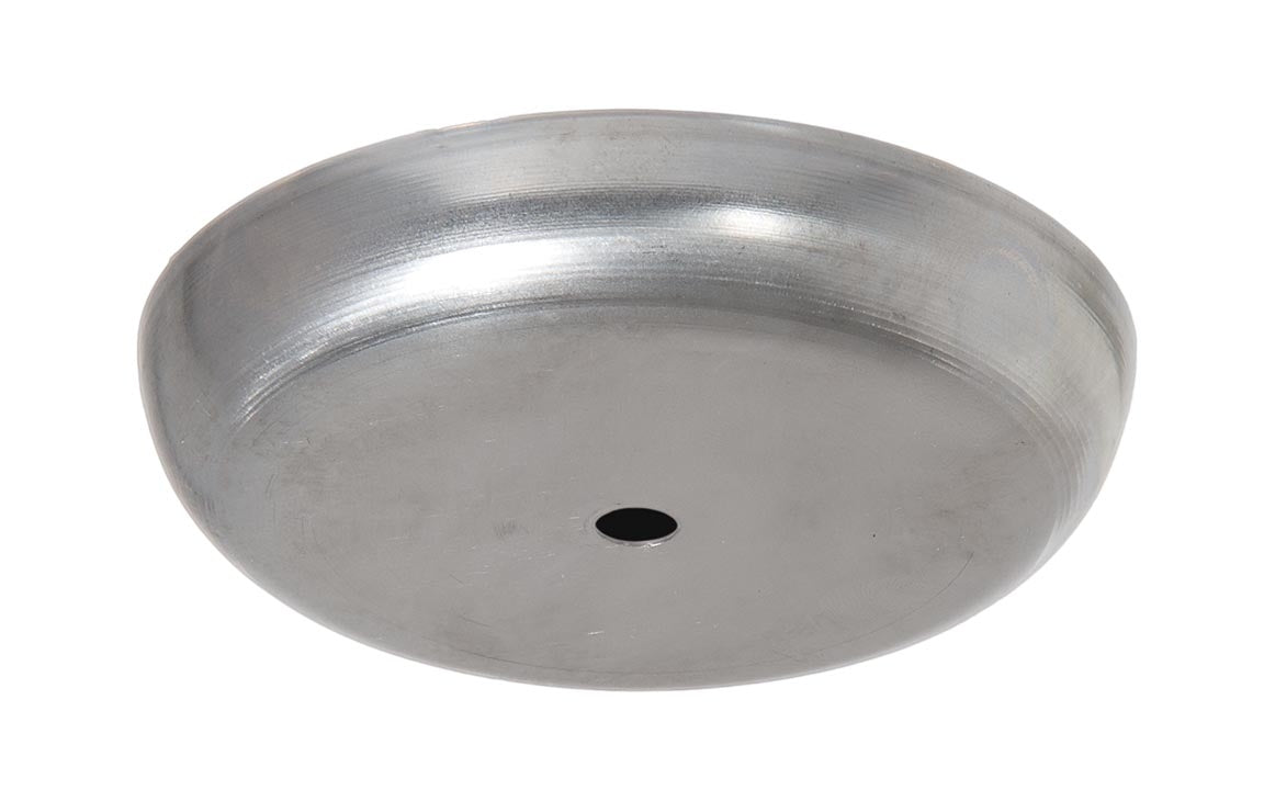 5-1/8 Inch Diameter Rounded Unfinished Steel Canopy or Backplate
