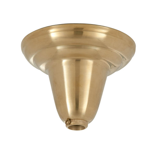 Unfinished Brass Fixture Canopy, 5 1/4" dia.