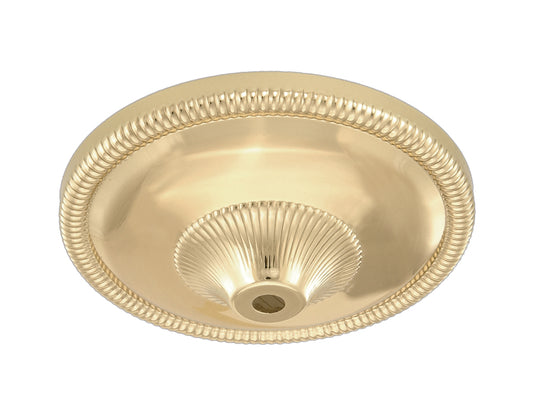 5 3/8 Inch Diameter Stamped Brass Canopy or Back Plate