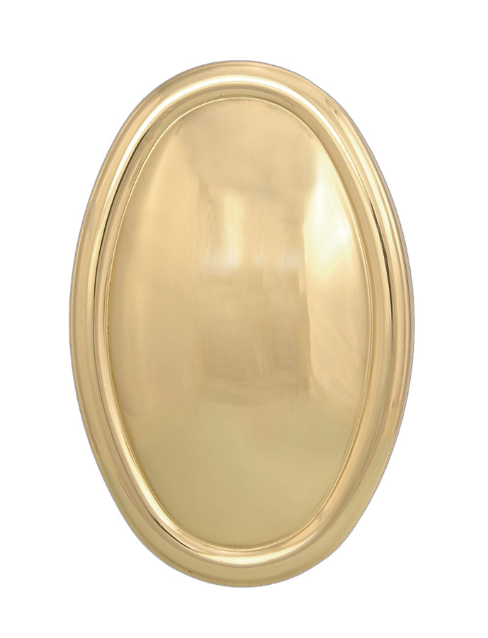 Oval Stamped Brass Back Plate
