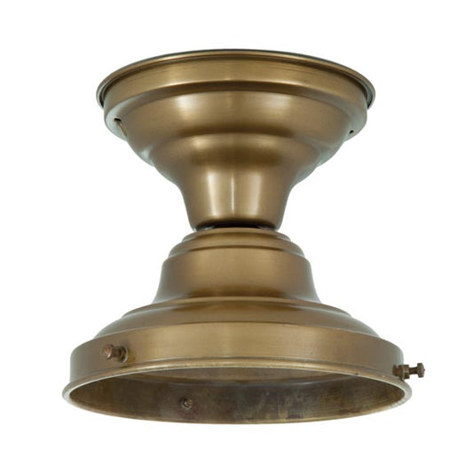 Unwired School House Fixtures, Antique Brass Finish