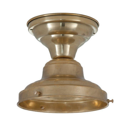 Unwired School House Fixtures, Unfinished Brass