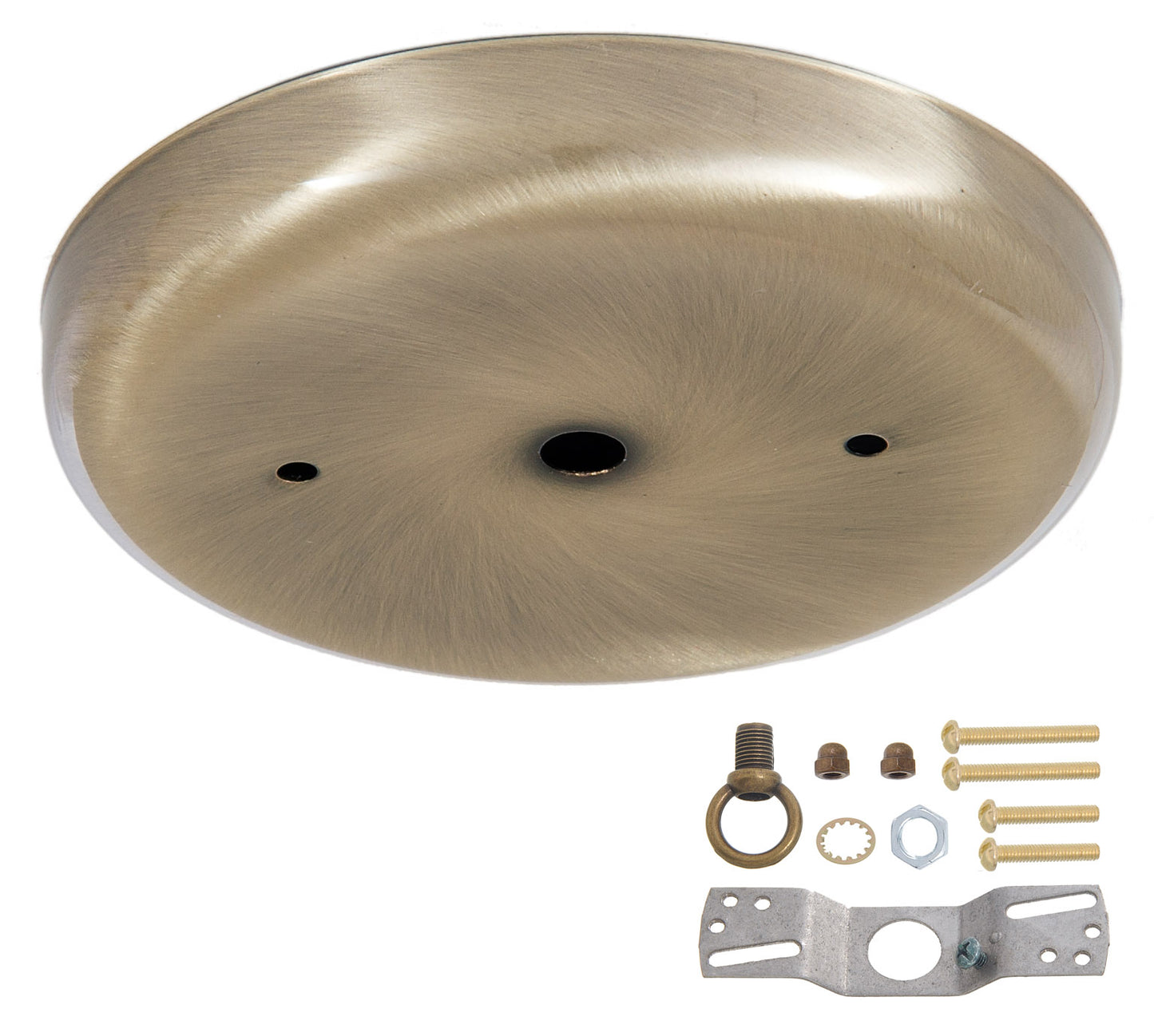 5 1/4 Inch Steel Canopy Kit with Antique Brass Finish