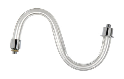 6" - 14" Fluted Glass Chandelier Arm