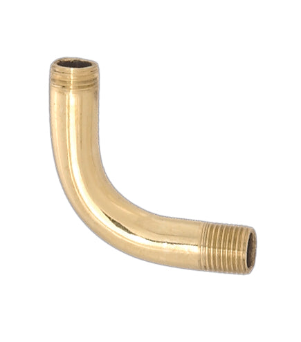 1 1/2" Brass Bent Lamp or Fixture Arm