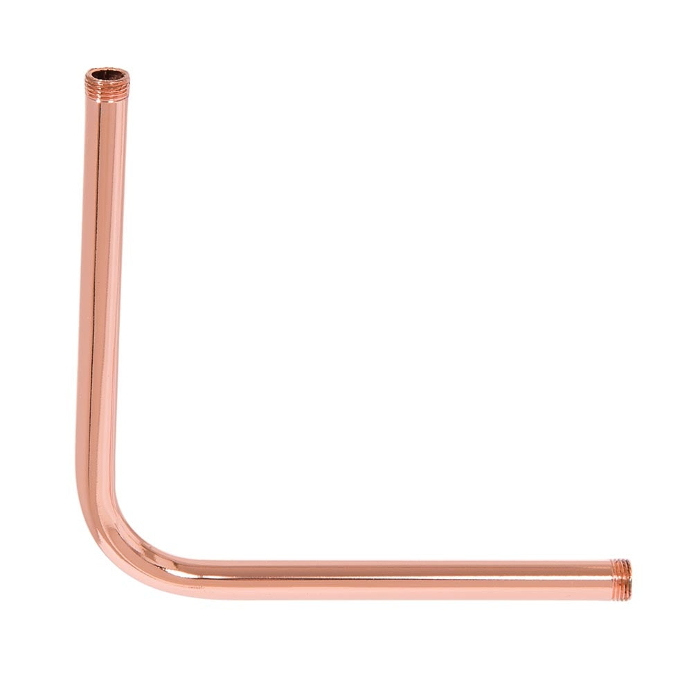 Polished Copper Finish Steel Bent Lamp Arm, Choice of Size