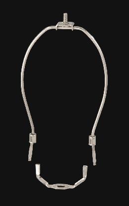 Nickel Plated Lamp Harps, Regular Weight - Choice of Height