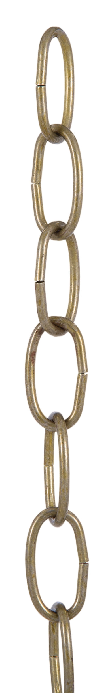 Antique Brass Finish, 8 Gauge Oval Steel Chain