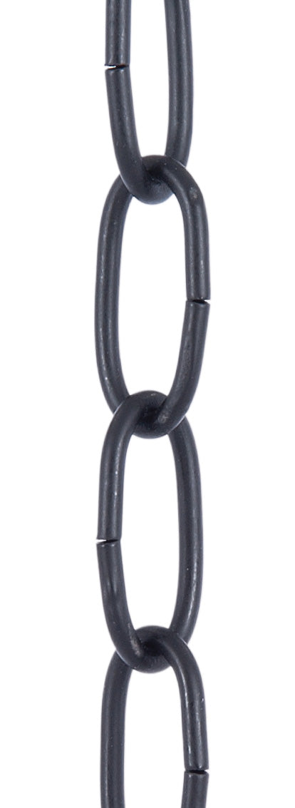  Satin Black, 10 Gauge Oval Steel Chain
