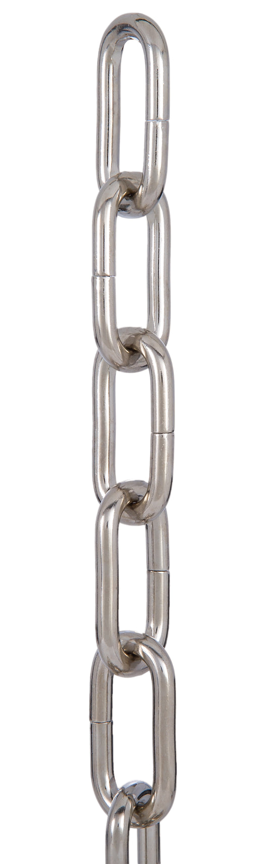 Nickel Plated Finish, 0 Gauge Heavy Duty Steel Chain for Larger Fixtures