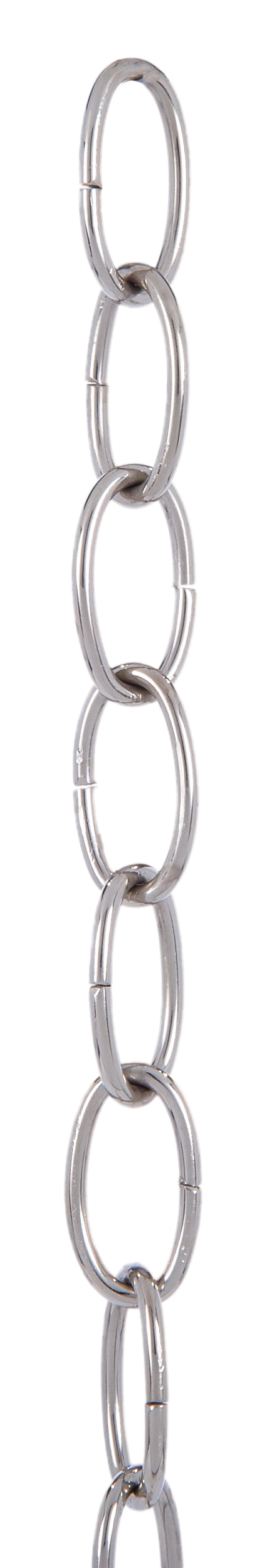 Large Chain Loop Nickel Plated Brass, Large Loop 8 Gauge Oval Chain (13007N) - Antique ...