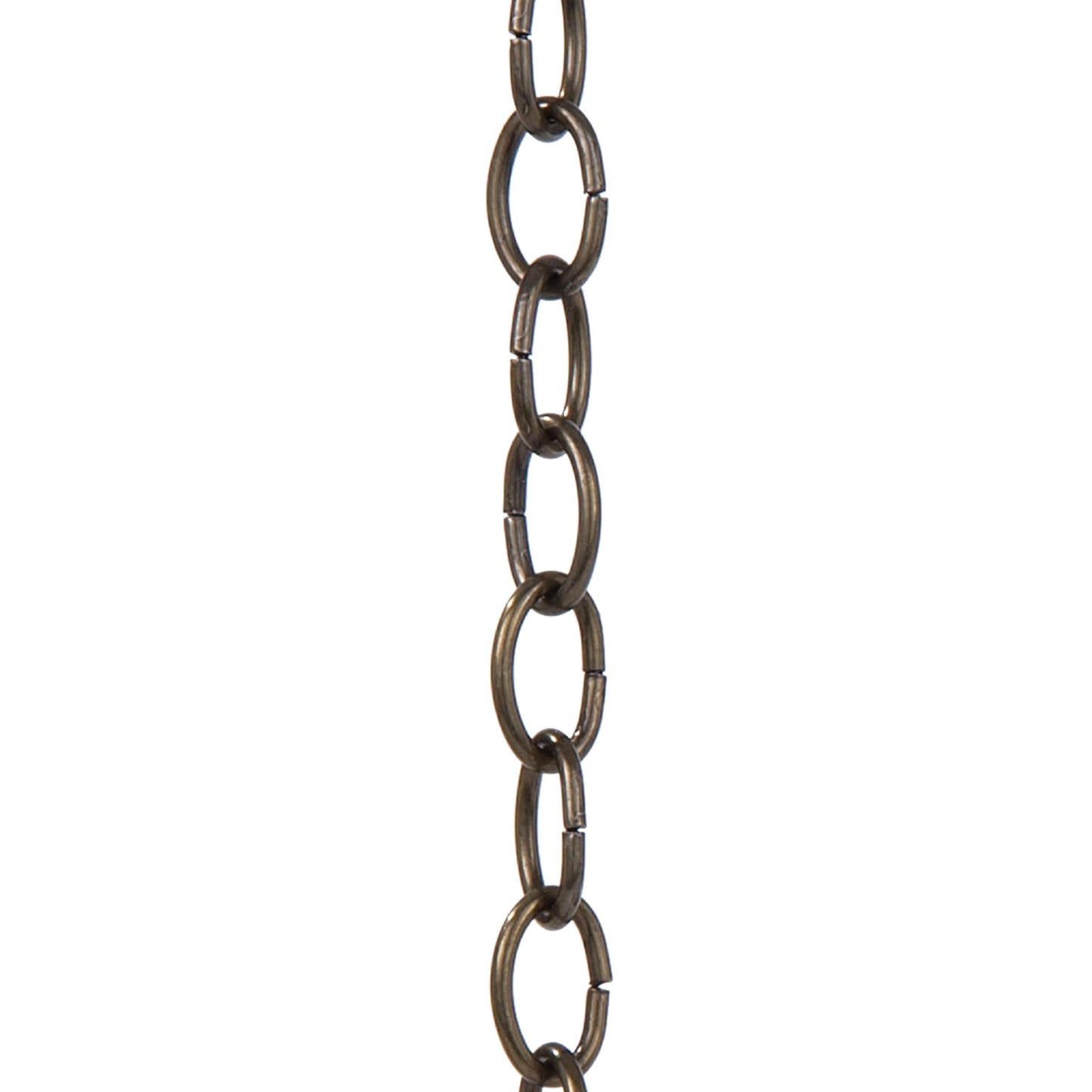 Baby Oval Steel Lamp Chain w/Antique Finish, 3/4" X 5/8" Links (13010A)