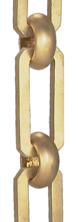 Large, Solid Brass Rectangular-Shape Chain Sold per foot