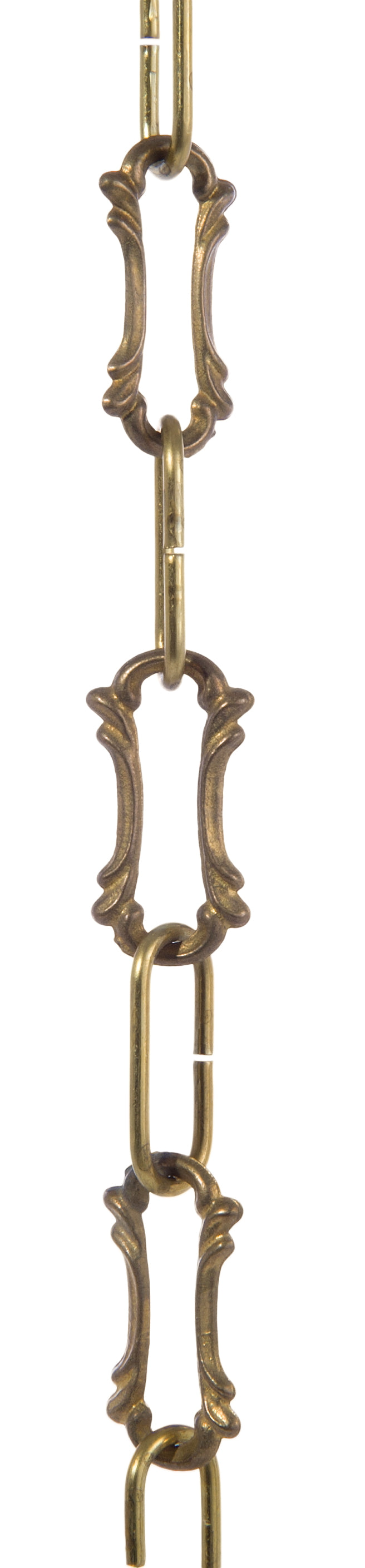 Cast Brass Antique Style Lamp Chain, Unfinished
