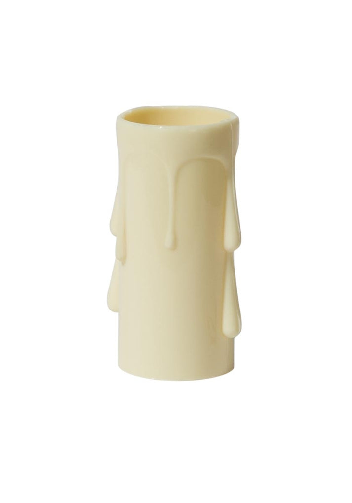 2 Inch Tall Ivory Color Plastic Candelabra Candle Cover (19800L2