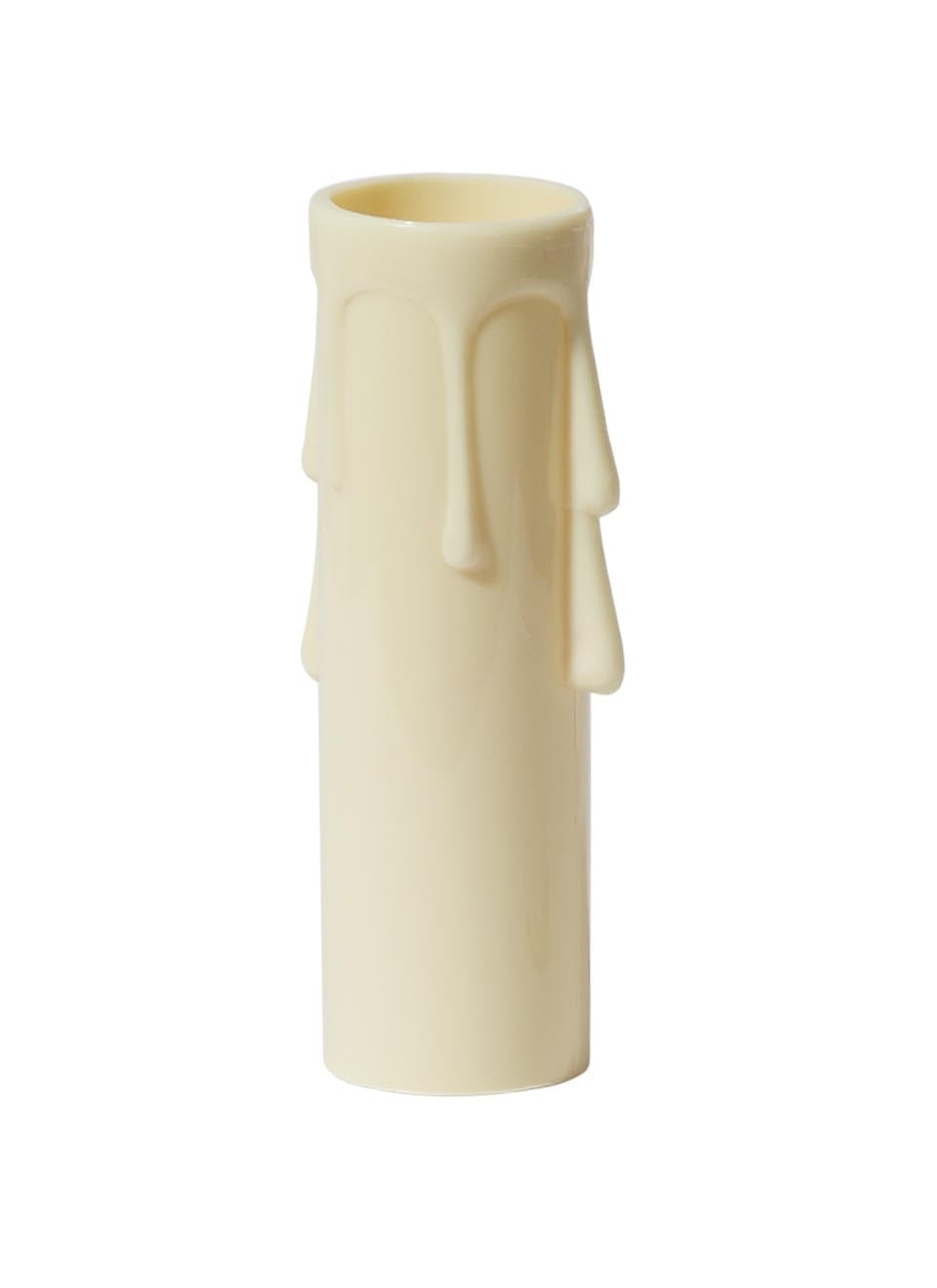 Ivory Color Plastic Candelabra Candle Cover, 3 or 4 Inch Sizes