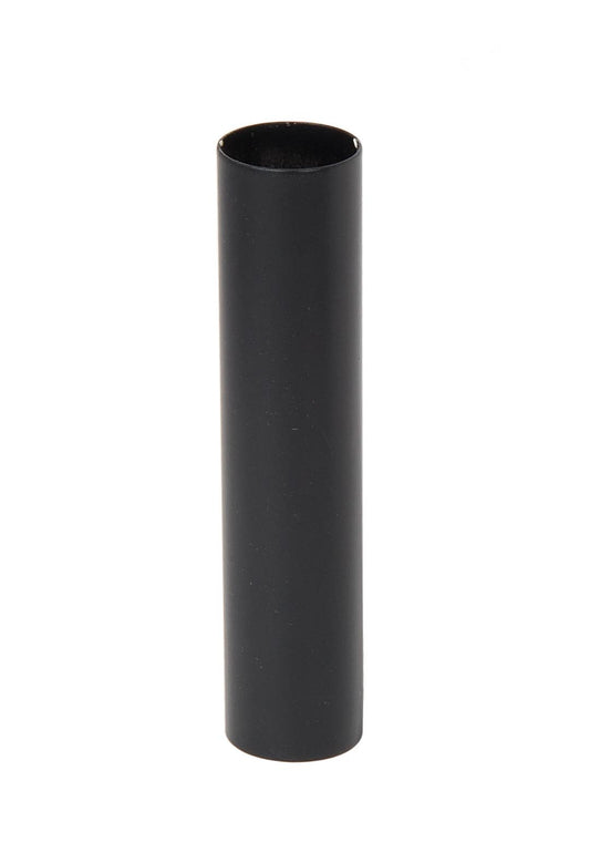 Seamless Satin Black Steel Candelabra Sized Candle Cover, Choice of Size
