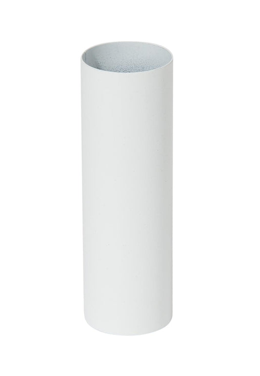 Seamless Satin White Steel Medium Sized Candle Cover, Choice of Size