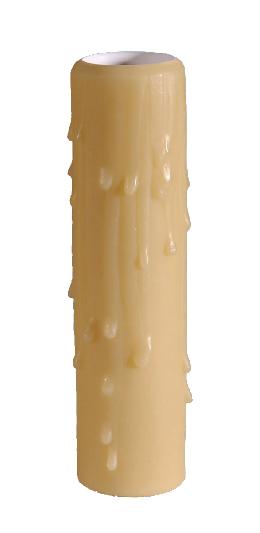 Gold PolyBeesWax CANDELABRA Size (7/8"I.D.) Candle Cover, Choice of Length